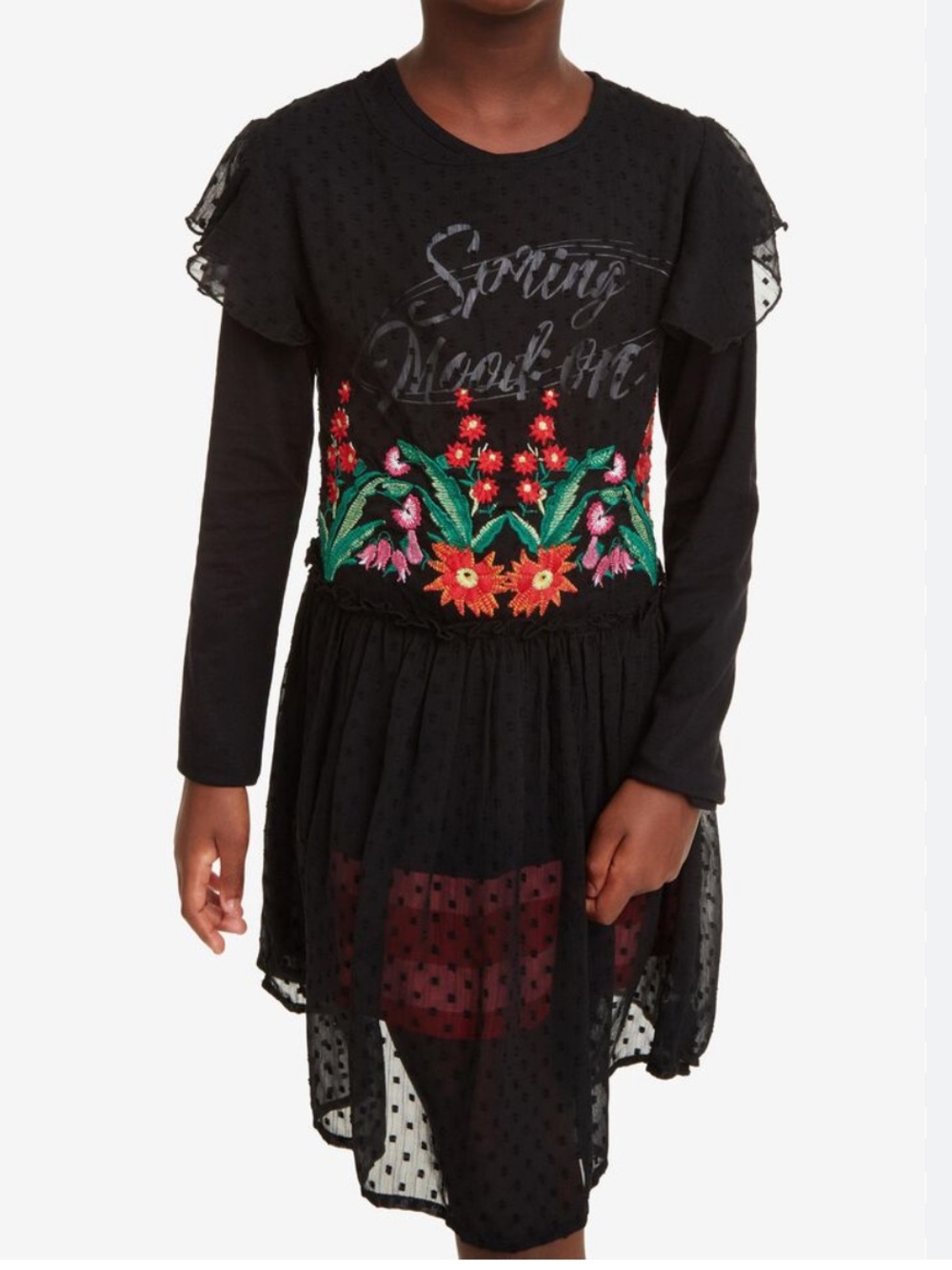 Desigual kids' 2-in-1 dress
